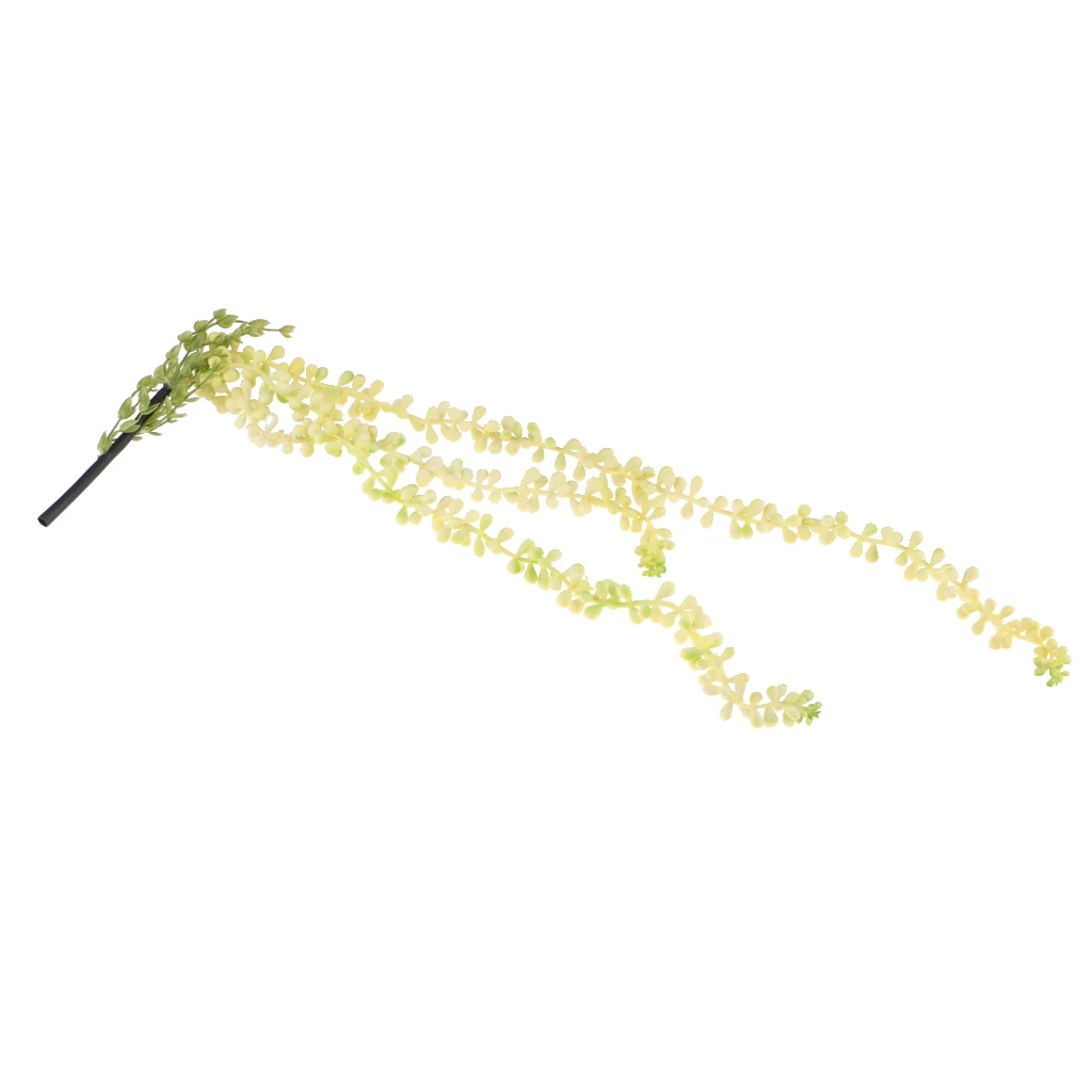 Artificial Flower String of Pearls Wall Hanging Fake Succulents Plants for Wedding Party Decor Home Garden Ornament Photo Props
