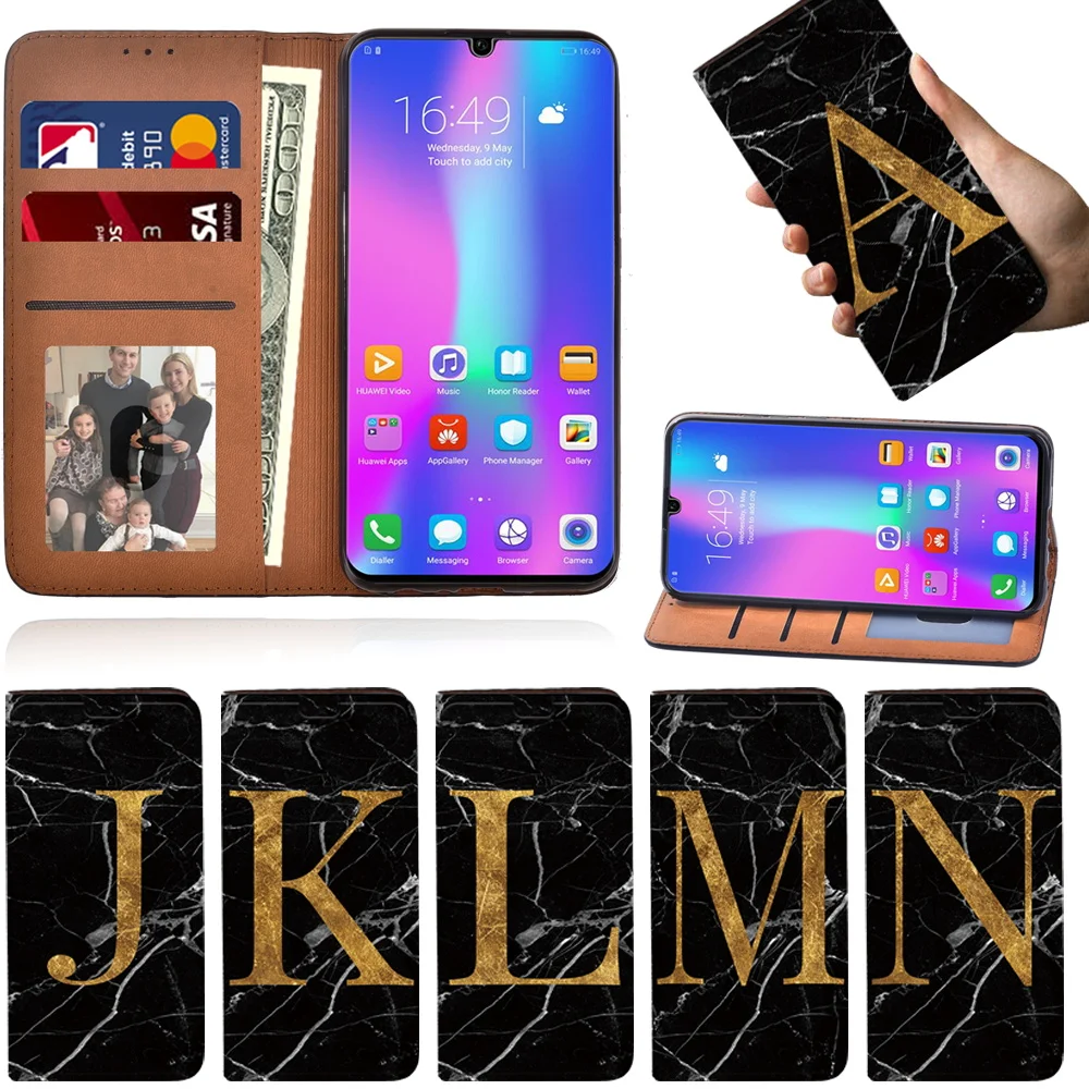 

Flip Phone Case for Huawei Honor 8A/ 8A Pro/8S/9X/9X Pro/10 Lite/20 Lite/20 26 Letter Series Wallet Card Case Phone Case