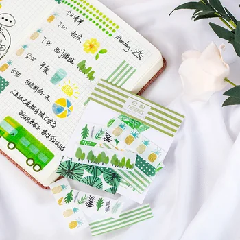 

Language Free Washi Tape Material Adhesive Paper xi zhi Music Series Creative Fresh Hand Account DIY Decorative Stickers 4-