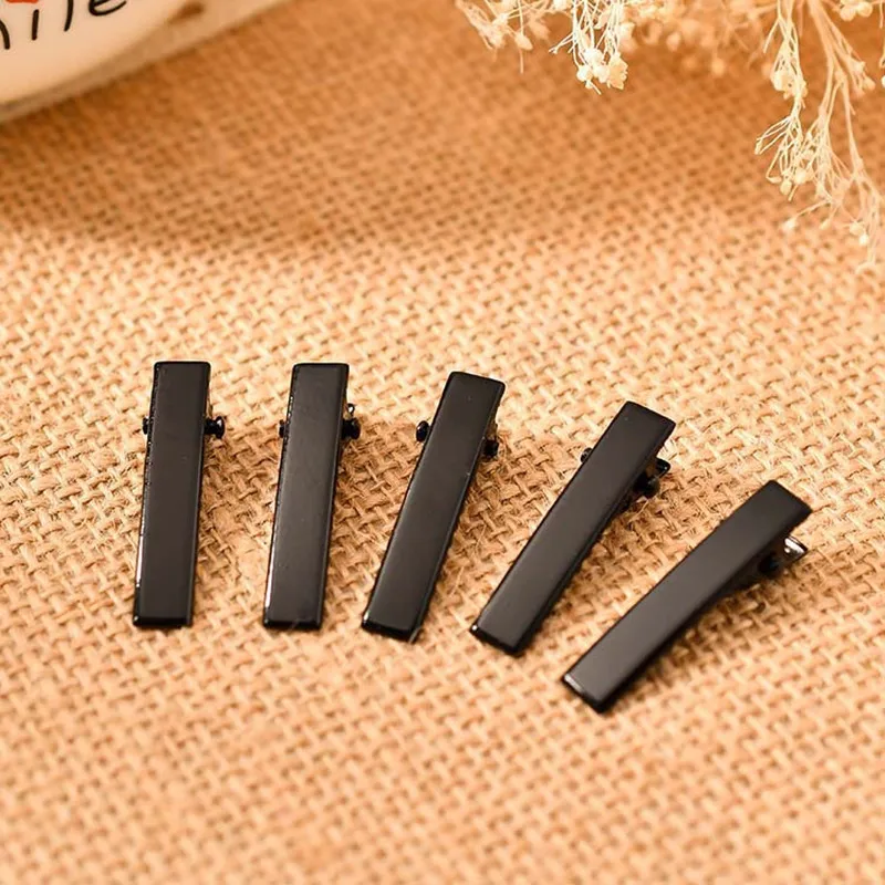 10 шт. Металл Аллигатор Заколки для волос Черный зубец шпильки DIY заколка