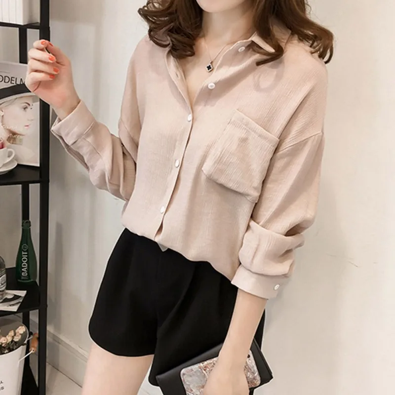 blouse shirt Elegant Women Blouse Vintage Blouses Turn-down Collar Chiffon Solid Color Shirt Single-breasted Bat Sleeve Blouses blouse shirt Elegant Women Blouse Vintage Blouses Turn-down Collar Chiffon Solid Color Shirt Single-breasted Bat Sleeve Blouses
