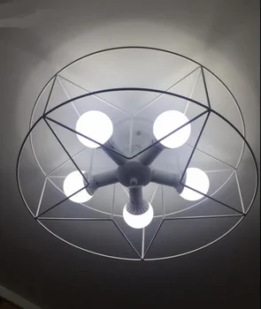 

Nordic iron star Pendant lights Creative restaurant dining room entrance lighting corridor lamp lights balcony ceiling lamps ZA