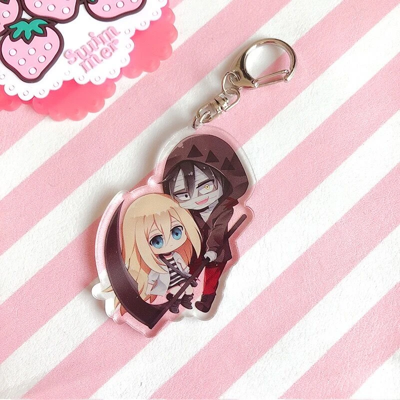 Cool Angels Of Death Keychain Zack & Rachel Double Side Printing