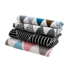 Печатная холщовая ткань полиэстер льняная обивочная ткань для шитья дивана подушки и подушки TJ0511