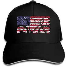 Мужская Женская бейсбольная кепка с американским флагом для горного велосипеда