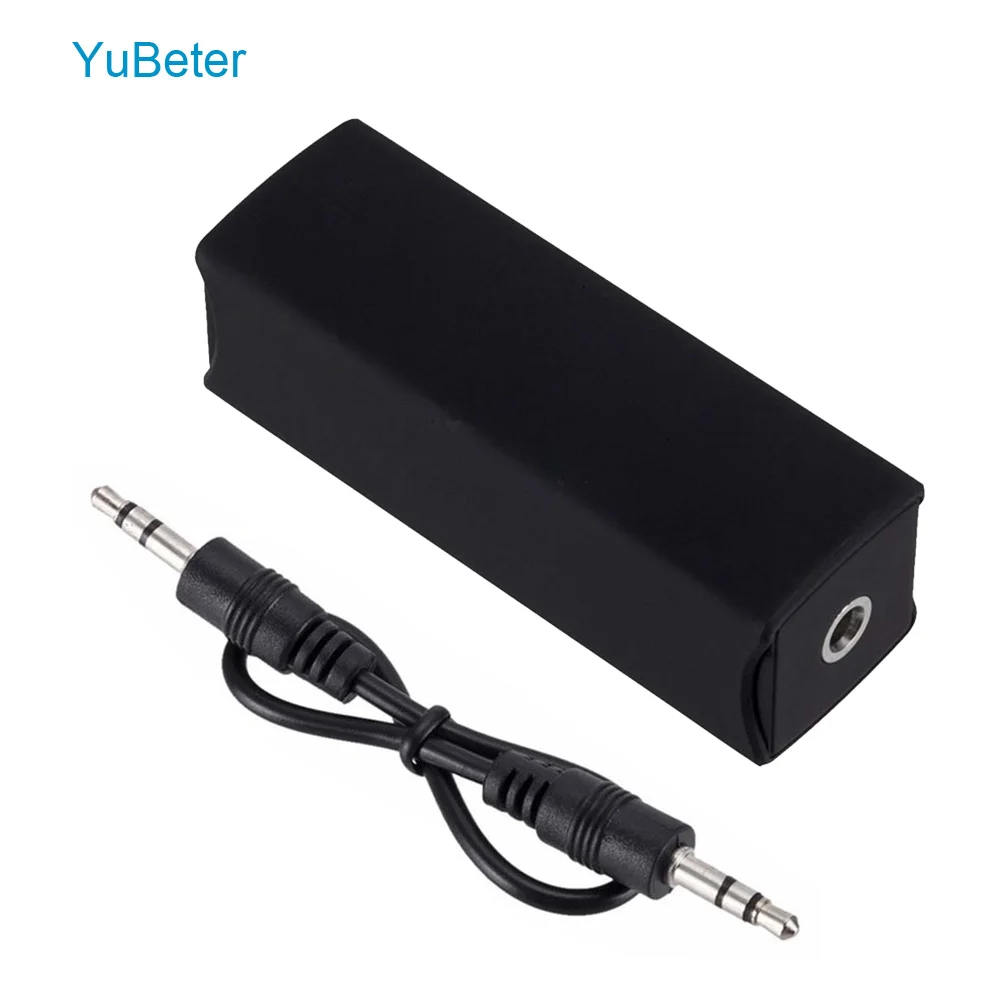 

YuBeter Noise Filter AUX Port Ground Loop Isolator Eliminate Buzz Noise for Car Audio System 3.5mm Aux Port Home Stereo Speaker