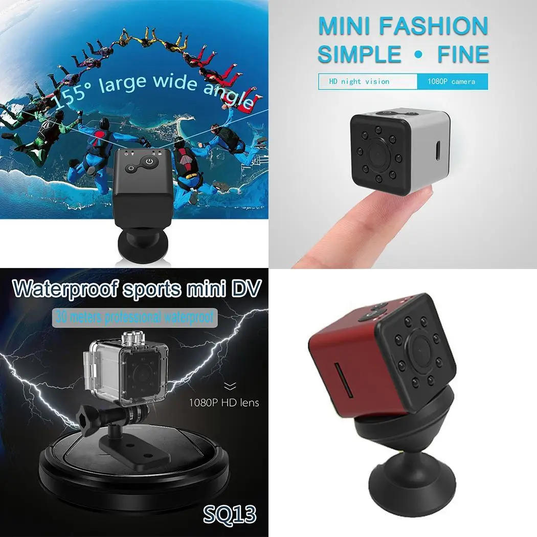 Водонепроницаемая Мини Full HD 1080P WiFi камера DC 5V Спортивная около 90 минут запись действия Micro USB DV видеокамера