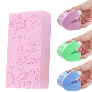 

Soft Cartoon Printed bath sponge Baby Bath Sponge Bath supplies for Children Comfortable soft Rubbing for Toddler Infant