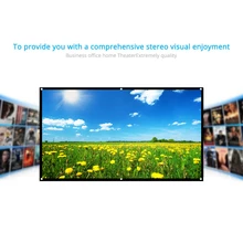 Docooler 120 ''écran de projecteur pliable HD 16:9 écran de Projection vidéo écran de Projection mural pour théâtre de maison en plein air