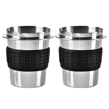 

2 Pcs Stainless Steel Coffee Powder Precision Dosing Cup for Ek43 Grinder Accessory Coffee Dosing Cup Diy Tools