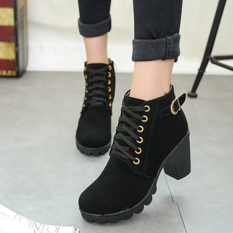 

Women Winter Snow Ladies Suede Bu