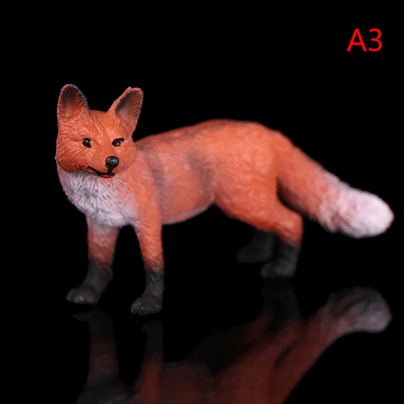 Realistic Red Fox Wildlife Zoo Animal Figurine Model Action Figure For Kids Toy Home Office Desk Club Decoration Gift | Игрушки и хобби