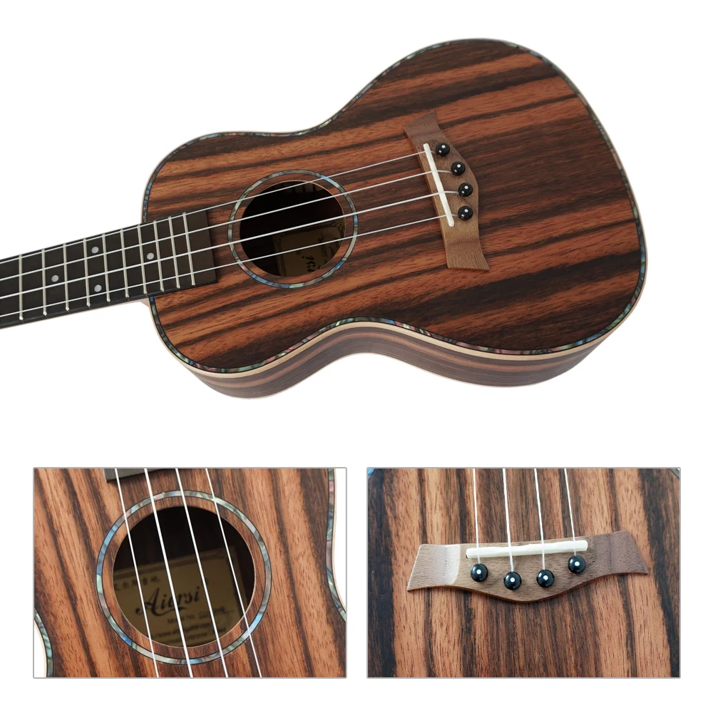 21 дюймов jave ebony uke Гавайская гитара с сумкой|Укулеле| |