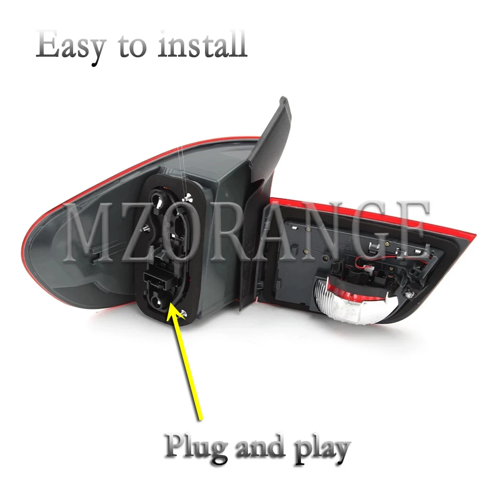 MIZIAUTO LED Tail Light For BMW X5 E70 2007 2008 2009 2010 2011 2012 2013 Rear Brake Signal Lamp Car Assembly Taillights