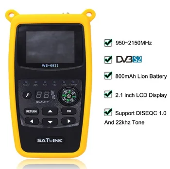 

Digital Satellite Finder Sat Meter DVB-S2 Satfinder 2.1 Inch LCD Display FTA C&KU WS 6933 WS6933 DVB S2