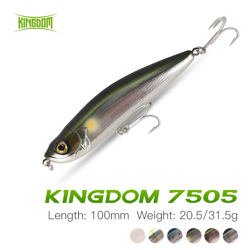 

Kingdom Lefter Jerkbait Fishing Lures 20.5G 31.5G Floating & Sinking Pencil Hard Swimbaits Saltwater Fishing For Sea Bass Pike