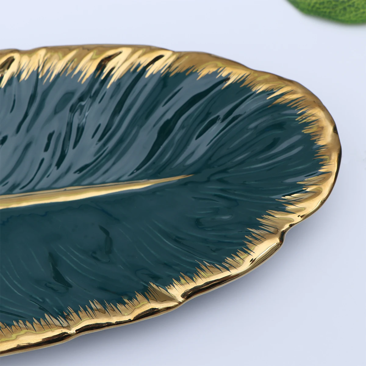 1 шт. керамическая посуда в форме листьев банана тарелка для закуски лоток для стейка сковорода для рыбы для ресторана Размер L