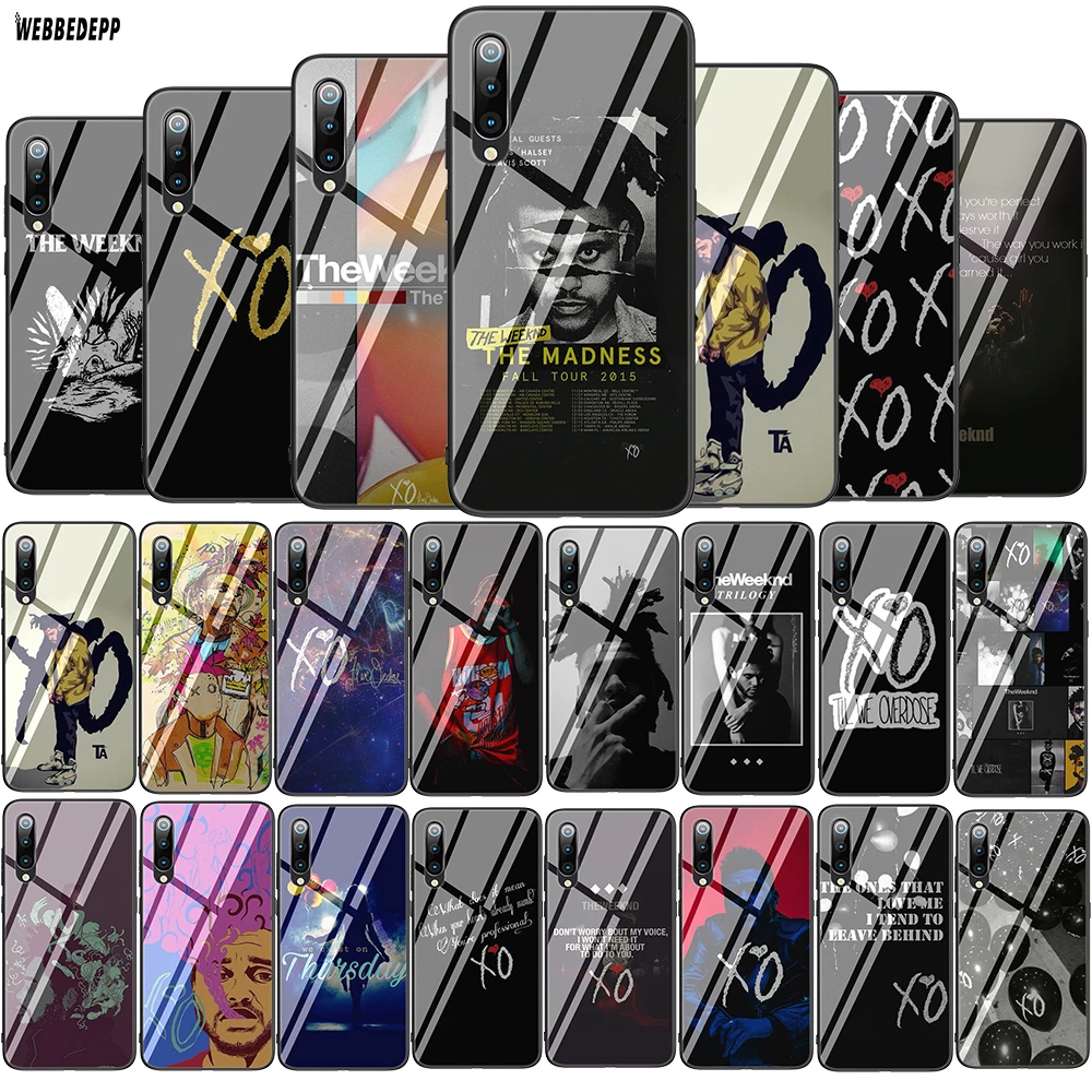 

The Weeknd Tempered Glass Soft Case for Xiaomi Redmi Note 5 6 7 Pro Mi 8 Lite 9 A1 A2 F1 TPU Cover