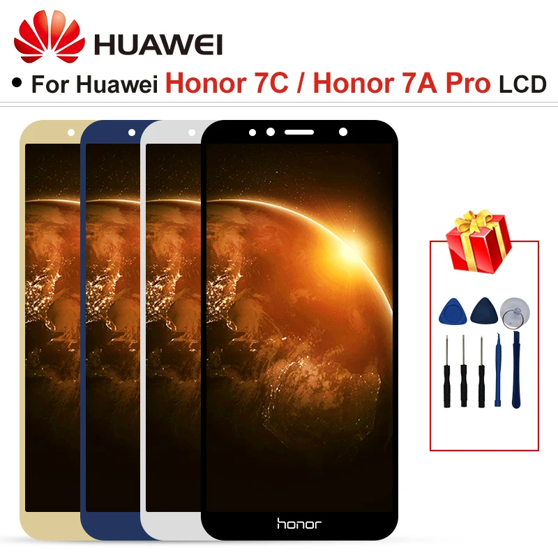 ЖК дисплей 5 7 дюйма для HUAWEI Honor 7C LC 7A Pro Aum L41 сенсорный экран с дигитайзером в сборе