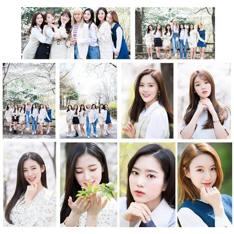 26 шт./компл. OH MY GIRL в пятом сезоне альбом карты с кристаллами наклейки самодельные фотобумажные карты наклейки
