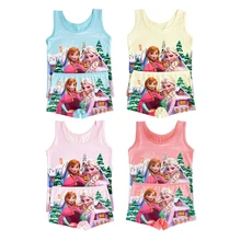 Детская одежда; летняя футболка без рукавов с рисунком; От 3 до 9 лет жилет для мальчиков; футболка с человеком-пауком и Суперменом; трусы-боксеры; комплект одежды для девочек