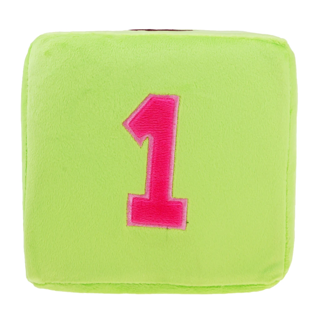 Creative Foam plush pillow Large Stuffed Dice Toy 20cm Length for Playing Teaching Materials D