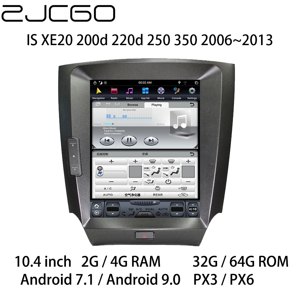 Car Multimedia Player Stereo GPS DVD Radio Navigation Android Screen Monitor for Lexus IS XE20 200d 220d 250 350 2006~2013
