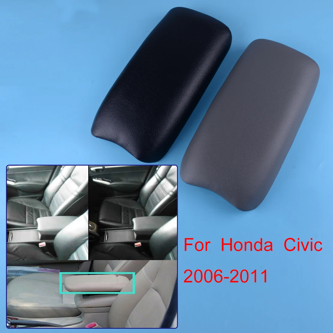 CITALL 33x16,7 см Передняя Центральная консоль подлокотник чехол крышка подходит для Honda Civic 2006 2007 2008 2009 2010 2011