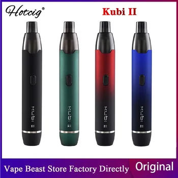 

Original Hotcig Kubi II Refillable Pod Vape Kit 550mAh Battery E Cigarette Kit W/ 1.2ohm Pod Cartridge Type C Charging Vs Kubi