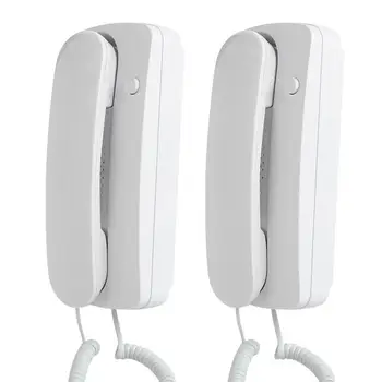 

Wired AC DC Two Way Intercom Doorphone Audio Villa Home Office Door Bell Non-visual Interphone door bell waterproof