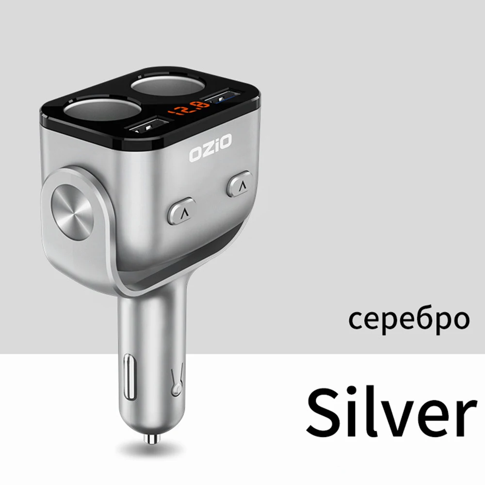QC3.0+ 2.4A двойной USB автомобильный прикуриватель сплиттер розетка адаптер 90 Вт Светодиодный контроль напряжения авто USB конвертер штекер