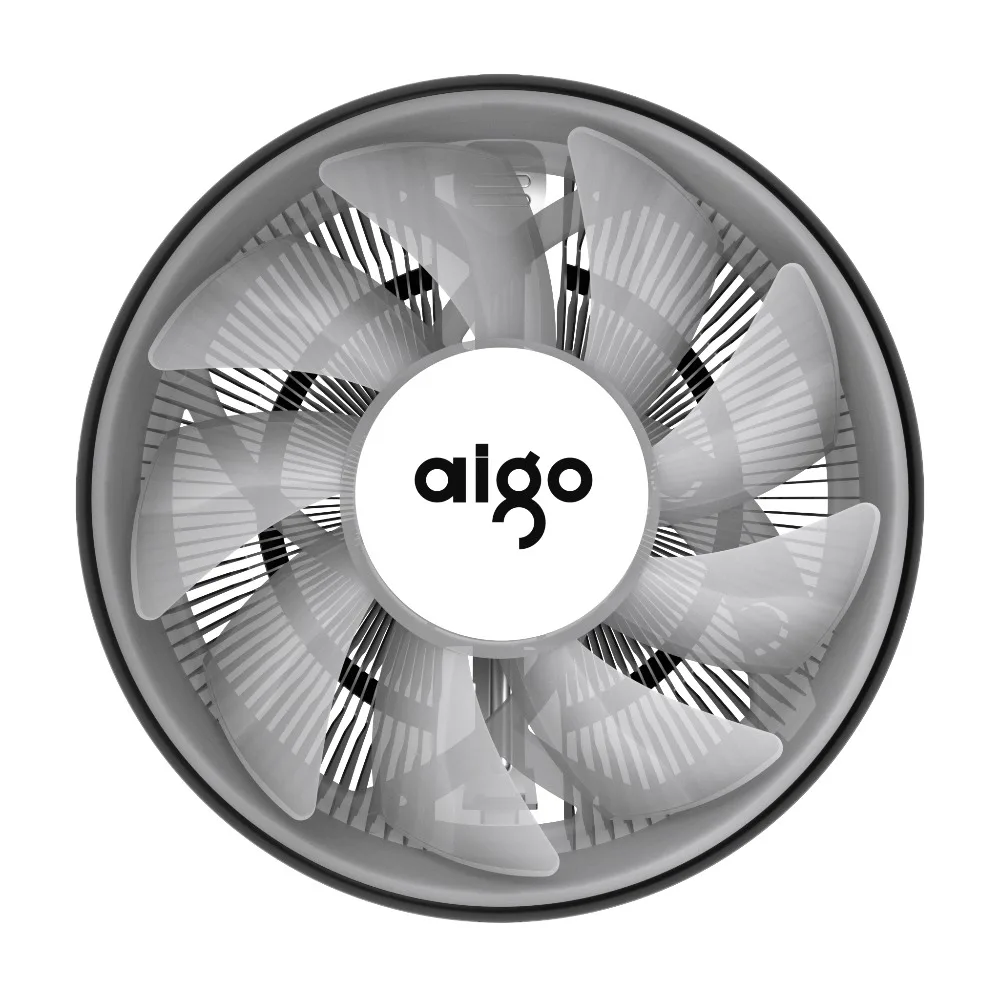 Aigo cpu cooler светодиодный 120 мм cpu охлаждающий вентилятор cpu кулер LGA/115X/775/AM3/AM4 4Pin PC радиатор охлаждения процессора радиатор i3/i5/вентиляторы для центрального процессора