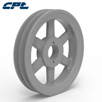 

CPT 2BK140H v belt pulley, Cast Iron, B Belt Section, 2 Grooves, H bush required, 13.75"OD, ISO9001 certified 2BKH Pulley