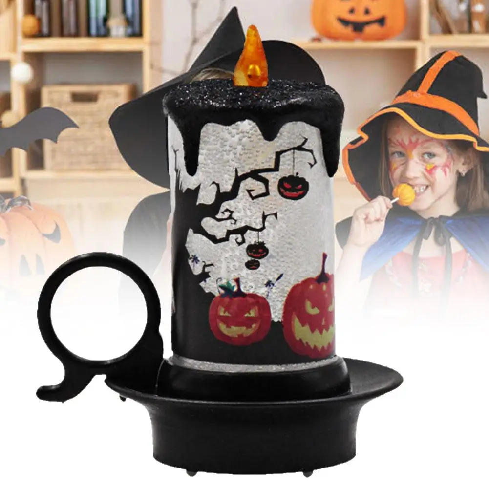 

Householed Electric LED Tea Light Candle Lamp Desktop Ornament Halloween Decor