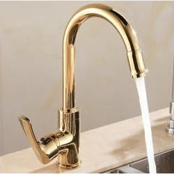 Gold Kitchen Faucets Gold Single Handle Kitchen Tap Single Hole Handle Swivel Degree Water Mixer Tap Mixer Tap