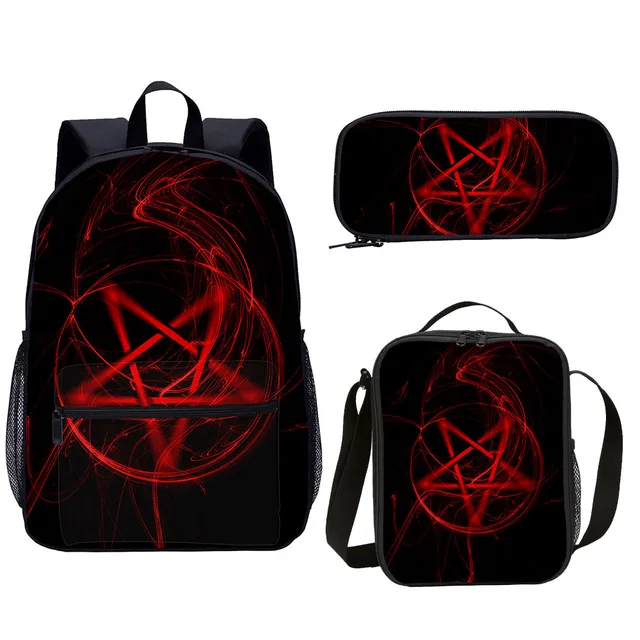 Mochila con patrón de pentagrama para y adolescentes, Juego de 4 piezas, mochilas de regalo regreso a la escuela|Mochilas escolares| - AliExpress