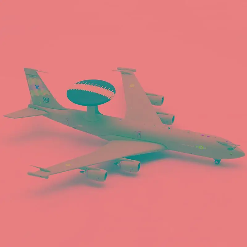 Inflight Королевские ВВС Боинг E-30 часовая AEW1 707-300 ZH103 1/200 литая под давлением