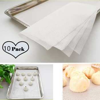 

Kitchen Silicone Pad Paper Bamboo Steamer Mat - Rectangle Reusable Non-Stick Steamer Liner/Pad Steamer Mesh