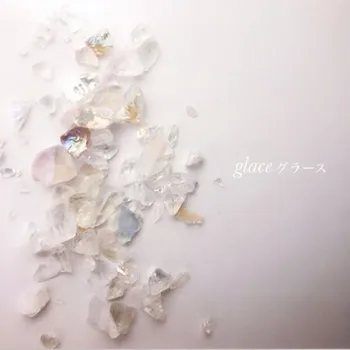 

White Transparent Symphony Debris Special Shape Glass Gravel Irregular Non-Porous Manicure Nail Ornament