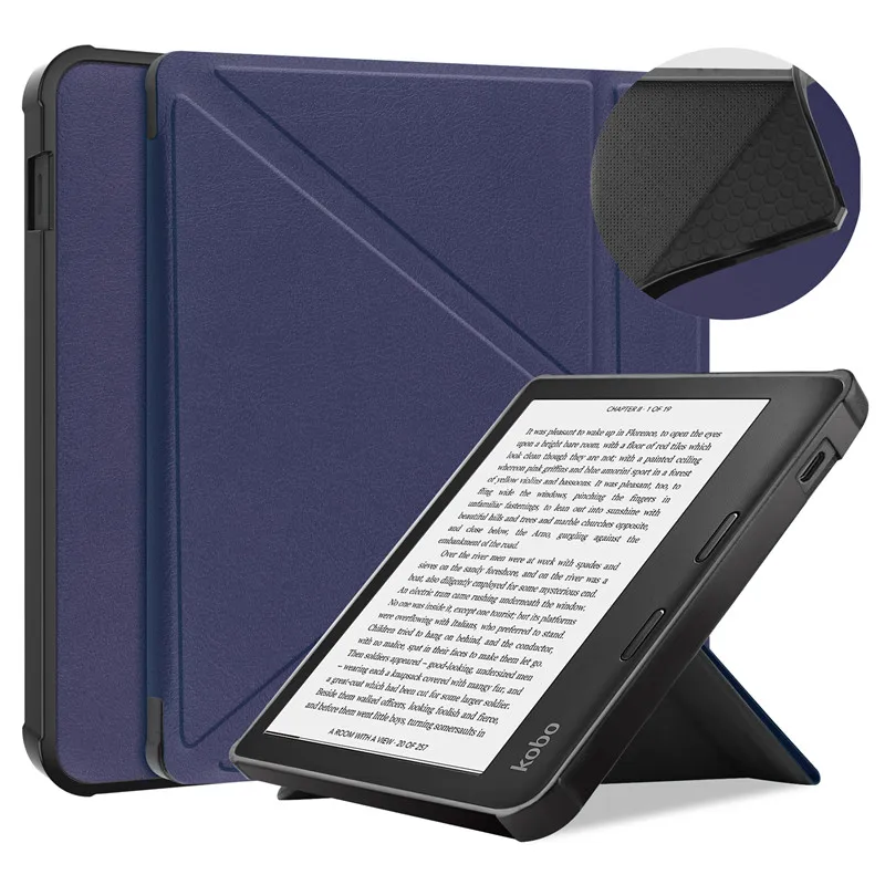 polegada ebook ereader magnético multi-dobrável suporte macio