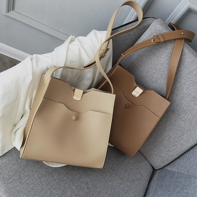 Модная вместительная сумка, женские сумки, шикарные женские сумки на плечо, Повседневная сумка через плечо из искусственной кожи, композитная сумка, женские сумки