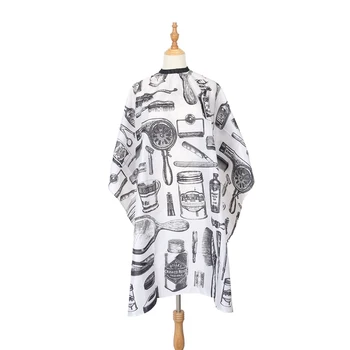 

Kid Hot Sale Simple Design Pattern Salon Shawl Wrap Cloth Barber Shop Haircut Cape Gown Tools Fashion Adult Waterproof