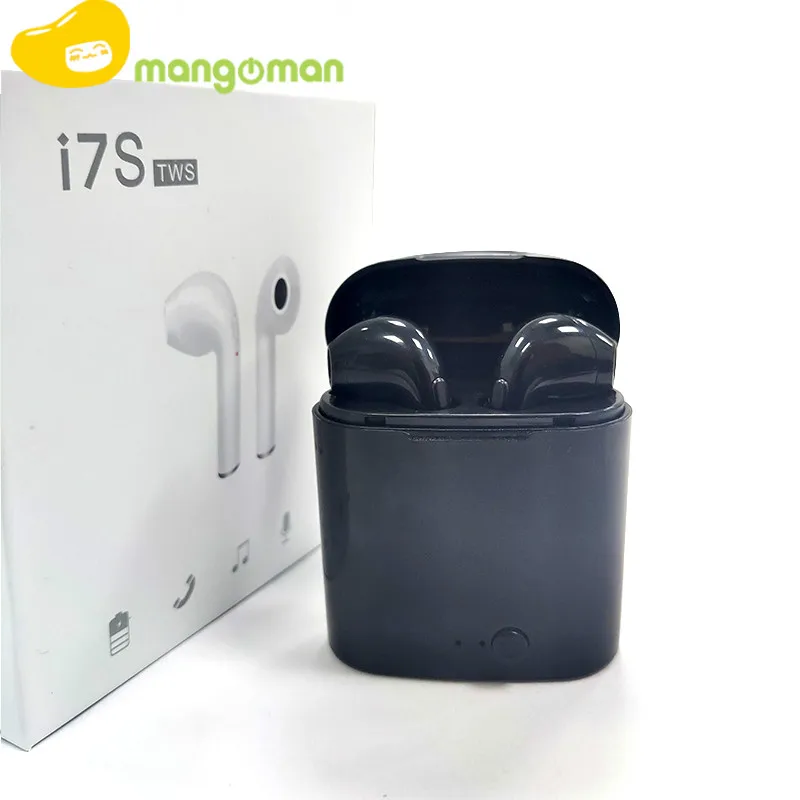 Mangoman i7s Tws беспроводные bluetooth-наушники, bluetooth-гарнитура, беспроводные наушники, зарядный чехол, наушники для телефона i7s, наушники