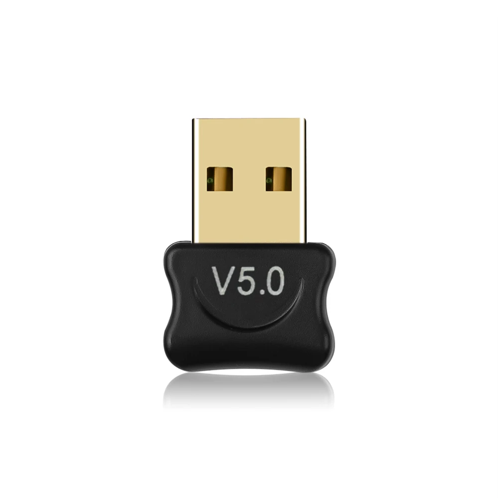 Kebidumei Bluetooth USB ключ адаптер для компьютера ПК беспроводной USB Bluetooth передатчик 5,0 музыкальный приемник Bluetooth адаптер - Цвет: Black