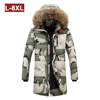 

Cotton-padded Jacket Male Winter Coat Medium Length Money 2020 Plus Fat Plus Trend Handsome Down Cotton-padded Jacket Zi