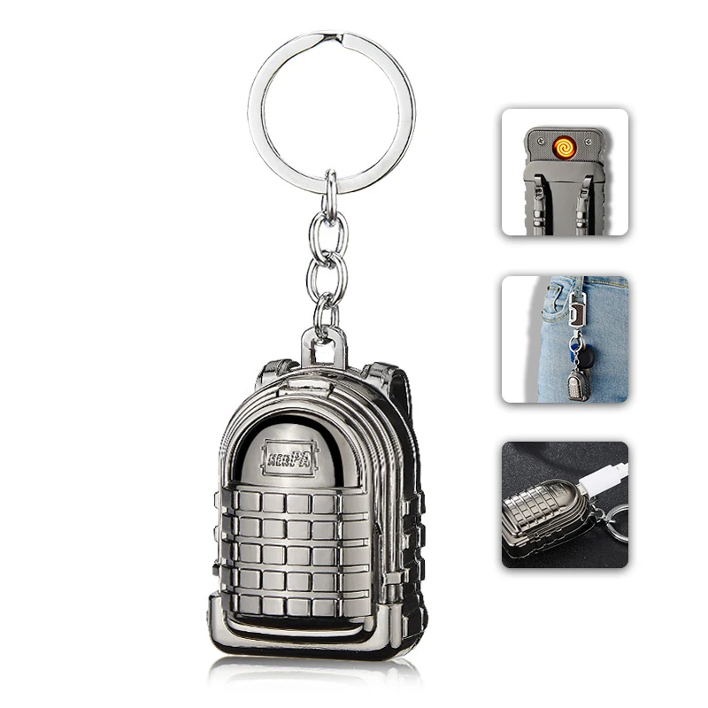 Mechero electrónico USB con forma de mochila, encendedor de alambre de tungsteno recargable, de Metal, a prueba de encendedor de cigarrillos, deslizante|Mecheros| - AliExpress