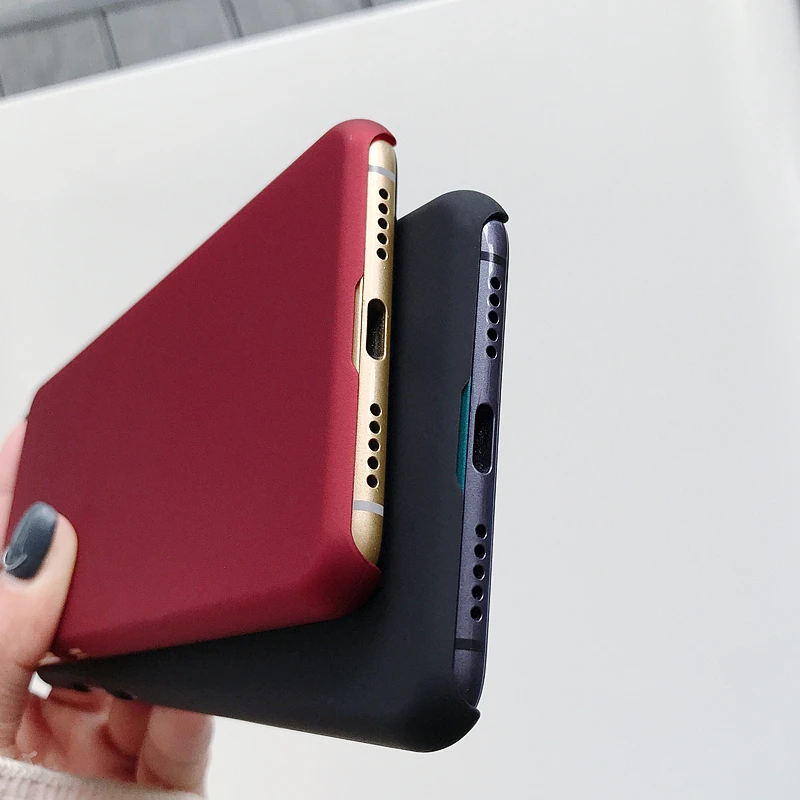 Матовый Жесткий пластиковый Чехол из поликарбоната для Fundas Huawei Y5 Y6 Y7 2017 Y9 2018 2019 Lite