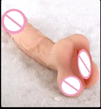18 Male and Female Sex Toys for Silicone Realistic Dildo Penis Extender Sleeve Real Pussy Vagina Fake Ass Gay Sex Toy For Shop 5