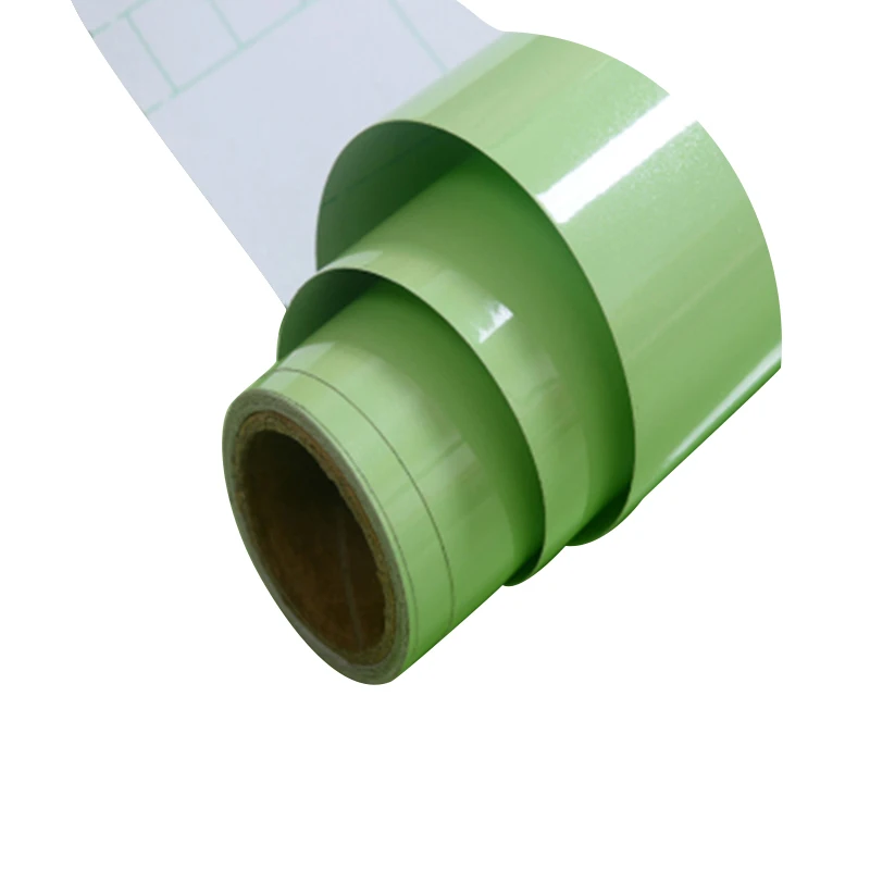 Shiny Light Green Самоклеющиеся наклейки на окна для гостиной пол граница окантовочная линия наклейки водонепроницаемые линии талии обои для дома улучшение - Цвет: Shiny Light Green