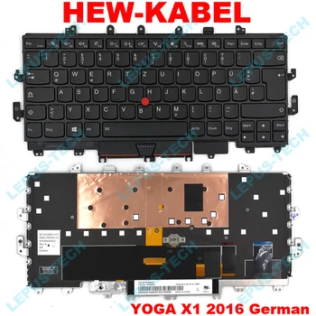 

NEW german laptop keyboard for Lenovo Thinkpad X1 yoga X1 1st 2016 DE GR with backlit Keyboard